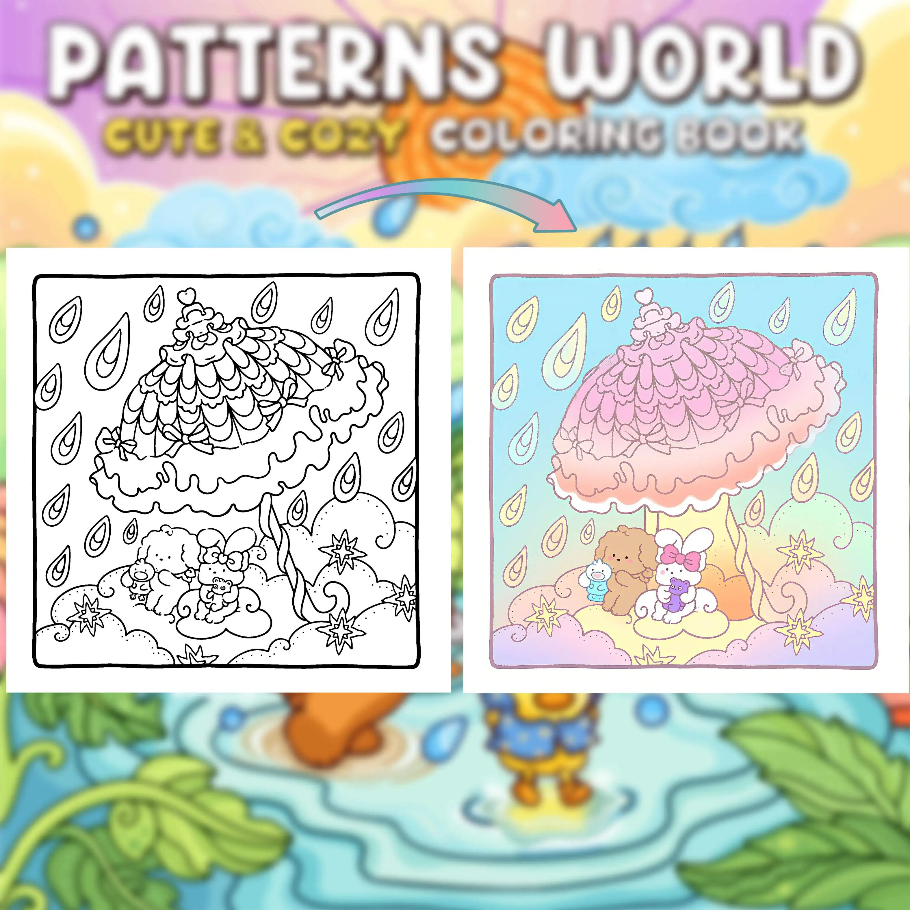 Girls' Moment Coloring Book with Comfortable Friends Design Premium Art Supplies for Leisure Time Enjoyment