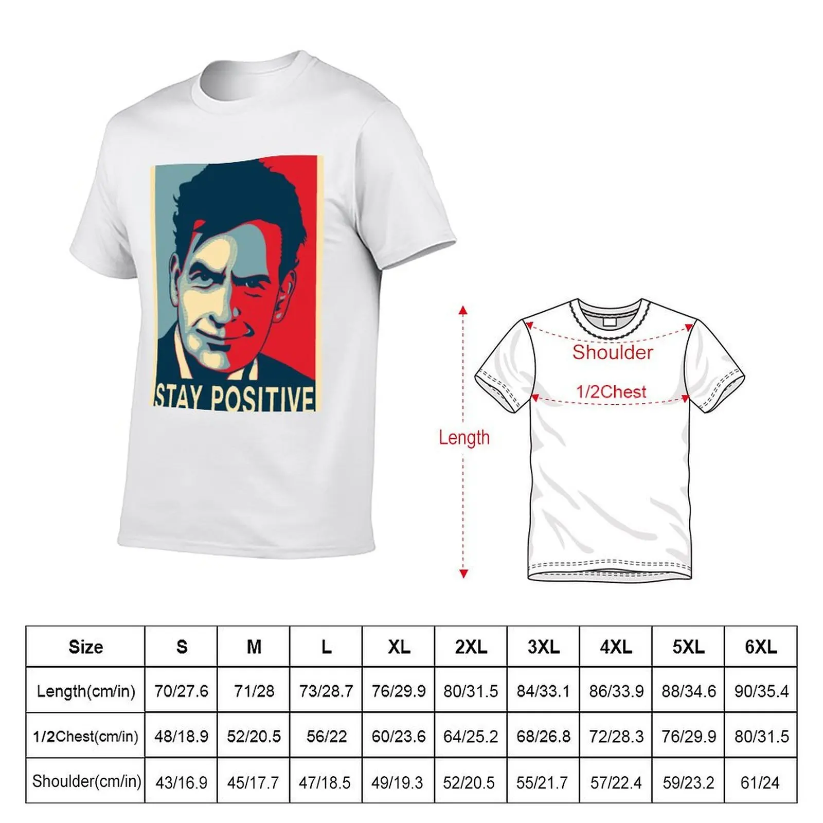 Charlie Sheen stay positive T-Shirt sweat graphic shirts t shirts for men pack