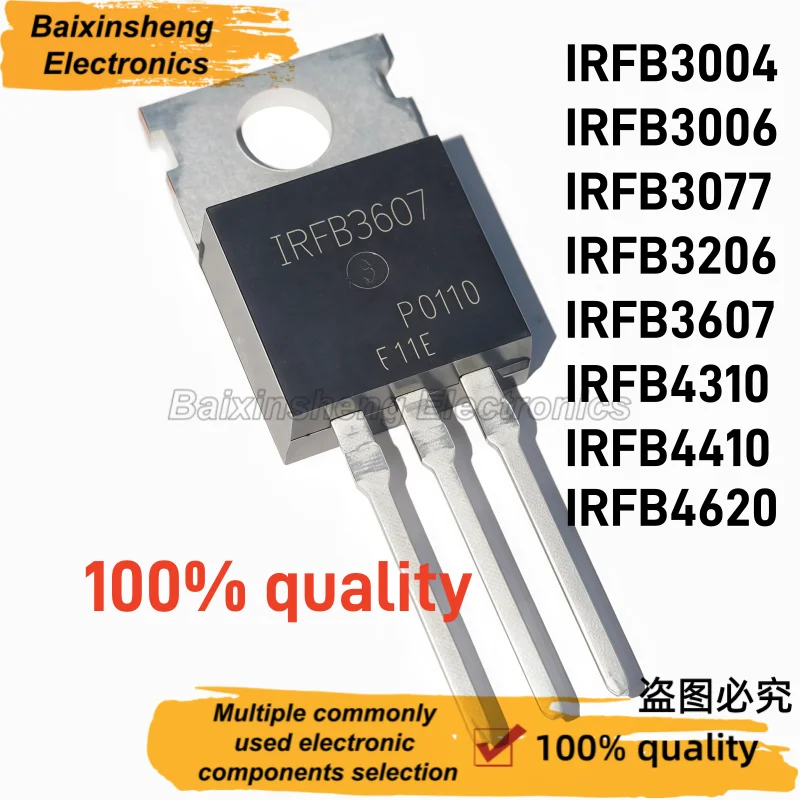 10PCS NEW Field-effect Transistor IRFB3004 IRFB3006 IRFB3077 IRFB3206 IRFB3607 IRFB4310 IRFB4410 IRFB4620 TO-220