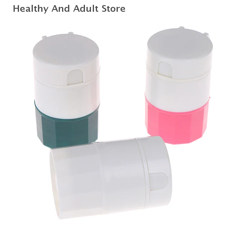 New Multifunction Portable Powder Tablet Grinder Powder Pill Cutter Medicine Splitter Box Storage Pill Crusher Splitters Pod Bas