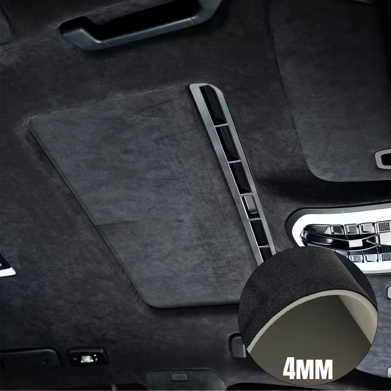 Car Headliner Fabric Suede Roof Lining Foam Backed Material for Car Interior Ceiling Upholstery Repair Replacement DIY Cloth