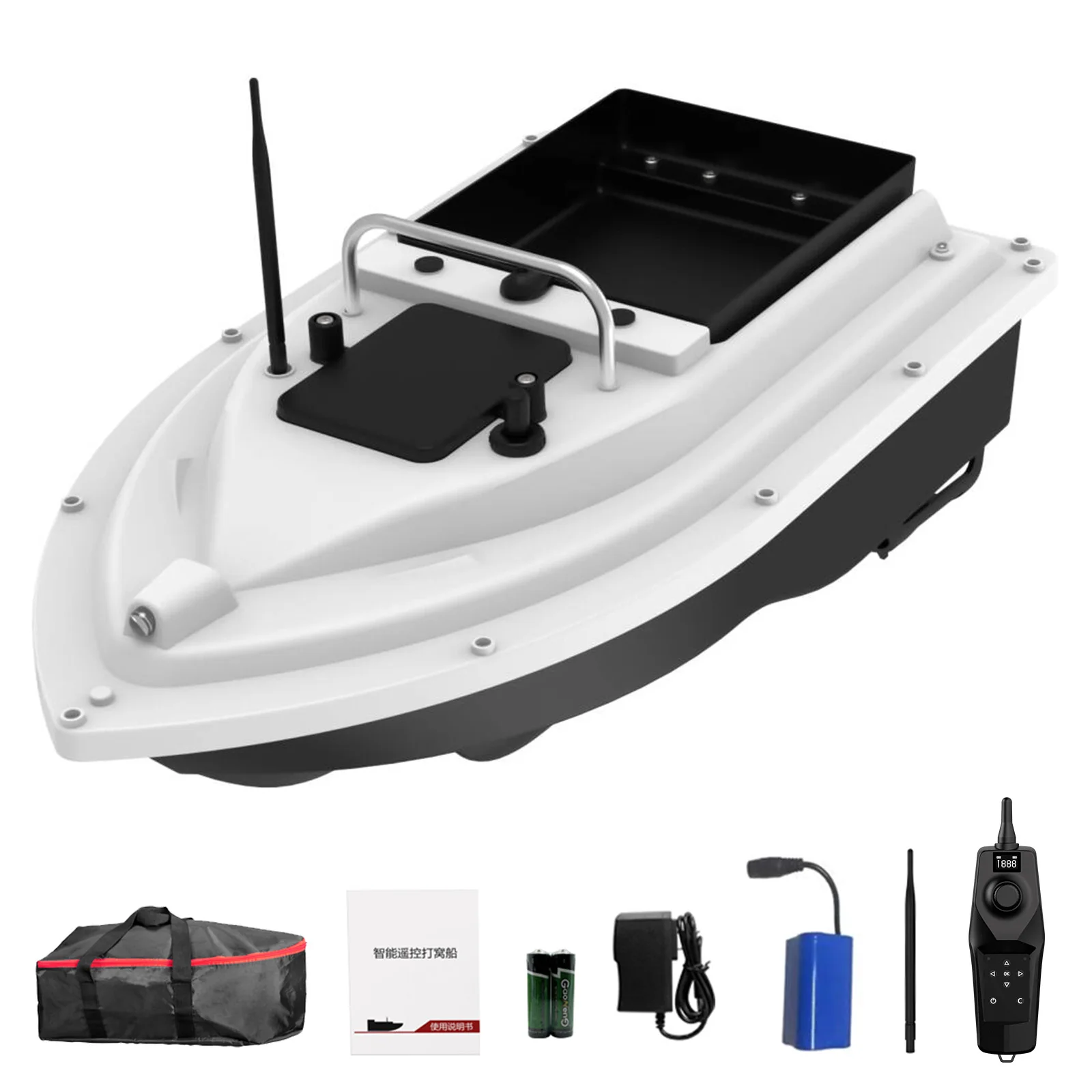 

GPS RC Bait Boat 500M Wireless Remote Control Fishing Bait Boat Fishing Feeder Boat Remote Control Fishing Bait Boat