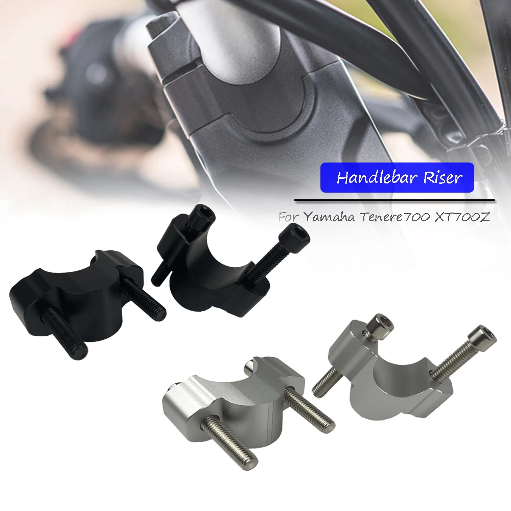 

Motorcycle Accessories Handlebar Risers Clamp Mounting Clamp Mount Riser Clamps CNC For Tenere 700 Tenere700 XT700Z XTZ 700 Part
