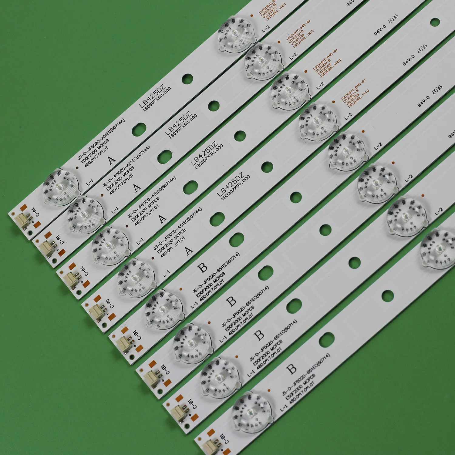 LED Strip 5LED For JS-D-JP5020-A51EC JS-D-JP5020-B51EC E50F2000 MCPCB D50-F2000 LED50FHDS MS-L0967-R MS-L0967-L R72-50D04-017-13