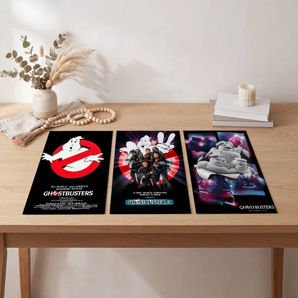 G-Ghostbusters Movie Anime Poster Self-adhesive Art Waterproof Paper Sticker Coffee House Bar Room Wall Decor