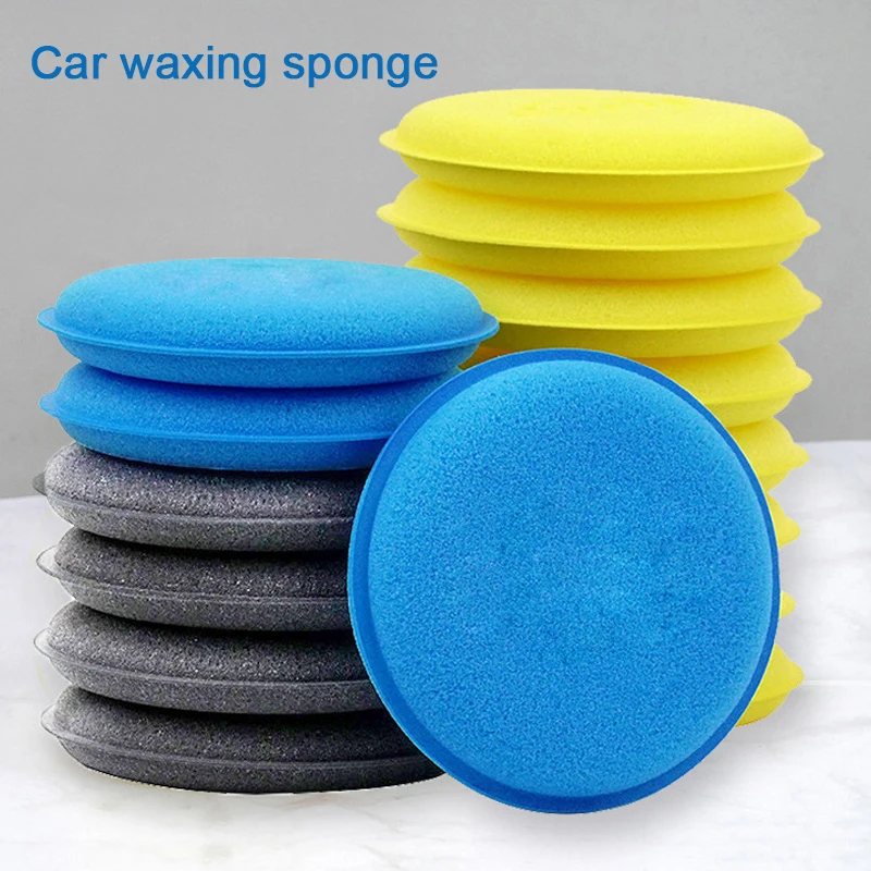 Car Wash Sponge Car Waxing Cloth Foam Wax Applicator Auto Detailing Pads Polishing Kit Vehicle Cleaning Care Supplies