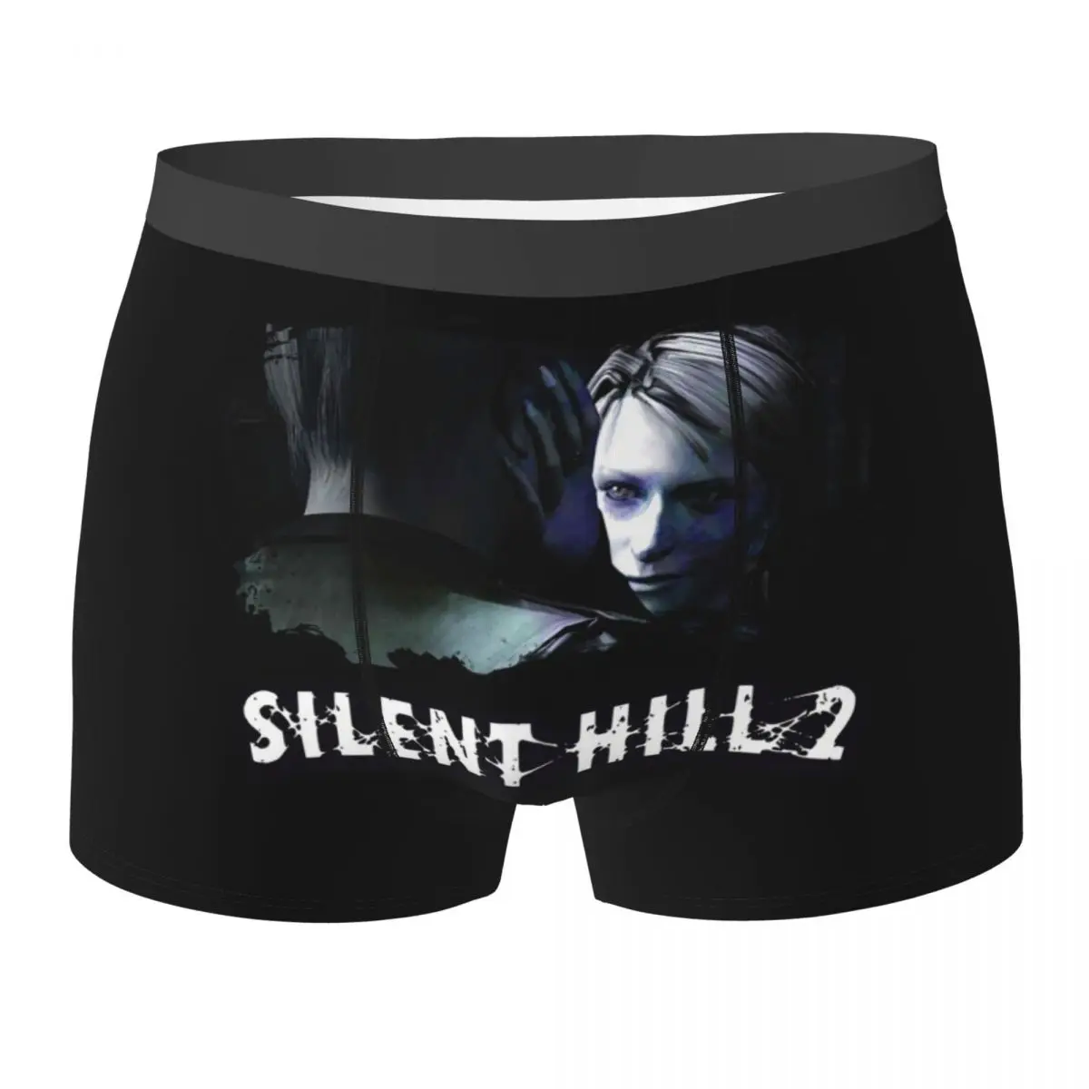

Трусы-боксеры, шорты Silent Hill 2, Мария и Джеймс с логотипом, мужские дышащие трусы для мужчин, подарки бойфренду