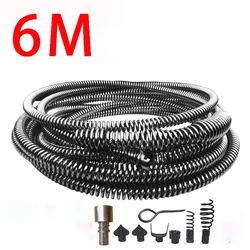 6 Meter Electric Drill Drain Dredging Spring Sink Pipe Sewer Dredging Tool Set Household Cleaning Power Tools