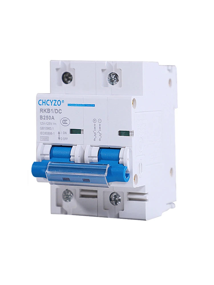 Wyłącznik automatyczny 1P/2P 100A 150A 200A 250A DC12V-125V z zabezpieczeniem przed przeciążeniem do fotowoltaiki PV — zdjęcie produktu 7