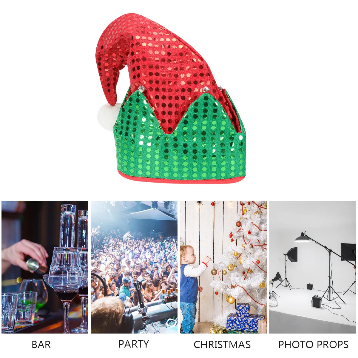 Party-Kopf-Accessoires, Kopfbedeckung, lustige Weihnachtsmütze, Hüte für Kinder, Festival-Zubehör, Kleidung