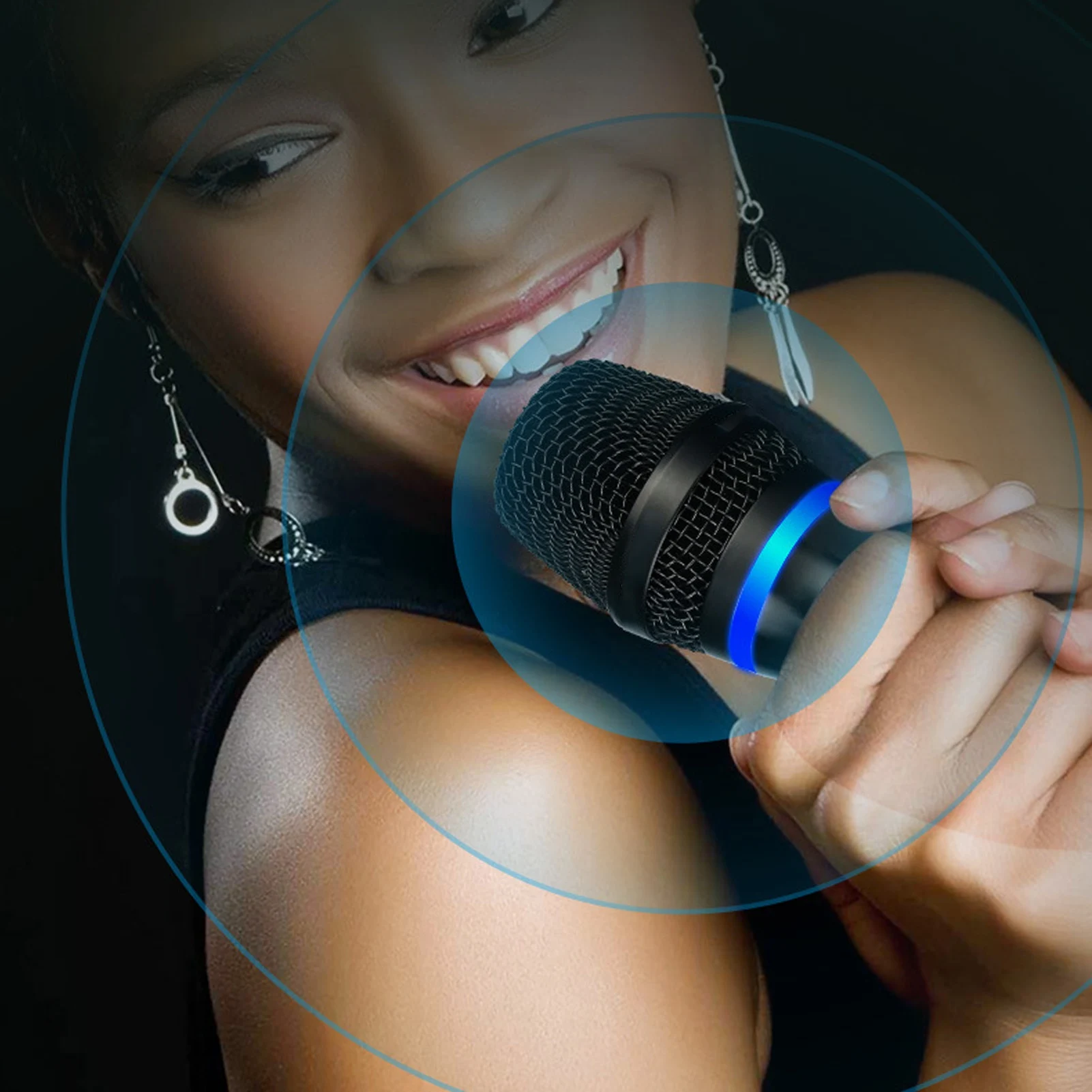 

Handheld Cordless Mic Bluetooth Wireless Microphone UHF Long Distance Technology Professional Mixing Dynamic for Singing