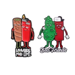 Homies for Life Brooch Enamel Pins Custom Cartoon Metal Brooches Decorative Backpack Lapel Badge Jewelry Gift for Best Friends