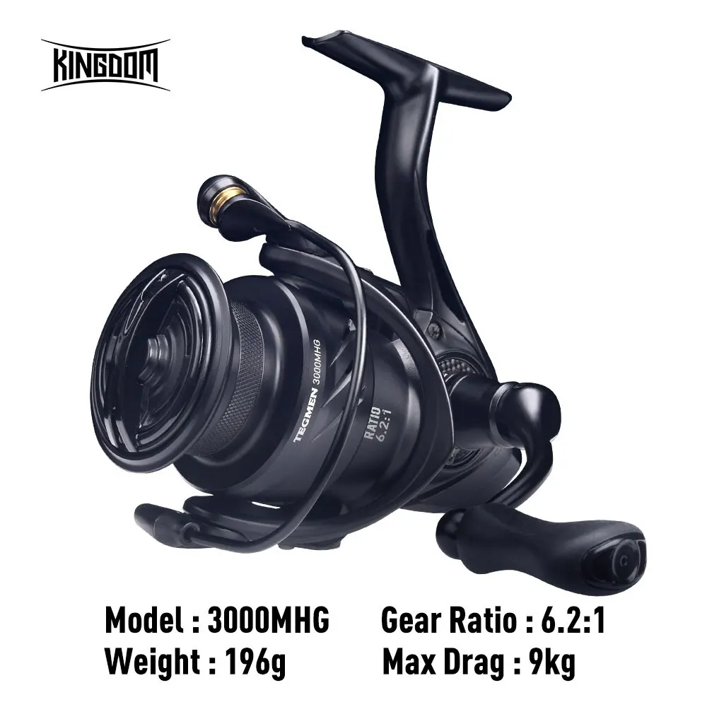 Kingdom Tegmen 5.2:1 6.2:1 143g Spinn angel, Hoch geschwindigkeit getriebe, leichter Kohlefaser-Körper, 10 + 1 Lager menge