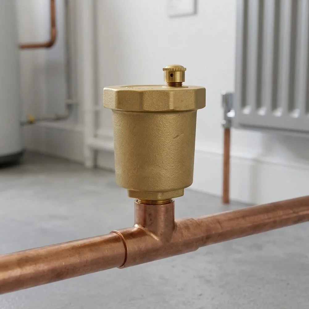 Brass Automatic Air Release Valve for Heating Systems Float Type Vent Valve 5x5x7cm for Water Steam Separation