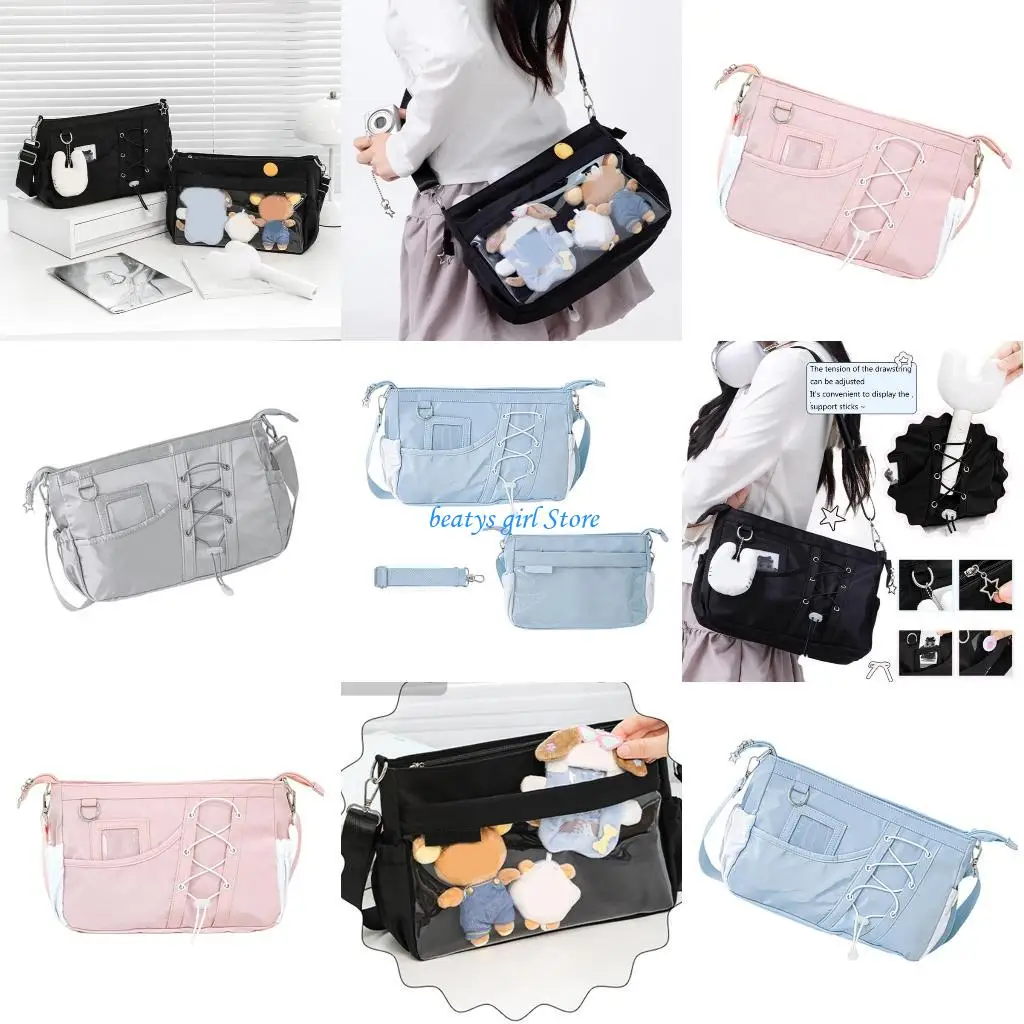 

C7AB Lovely Shoulder Bag Stars Crossbody Bag Drawstring Itabag Trendy Bag