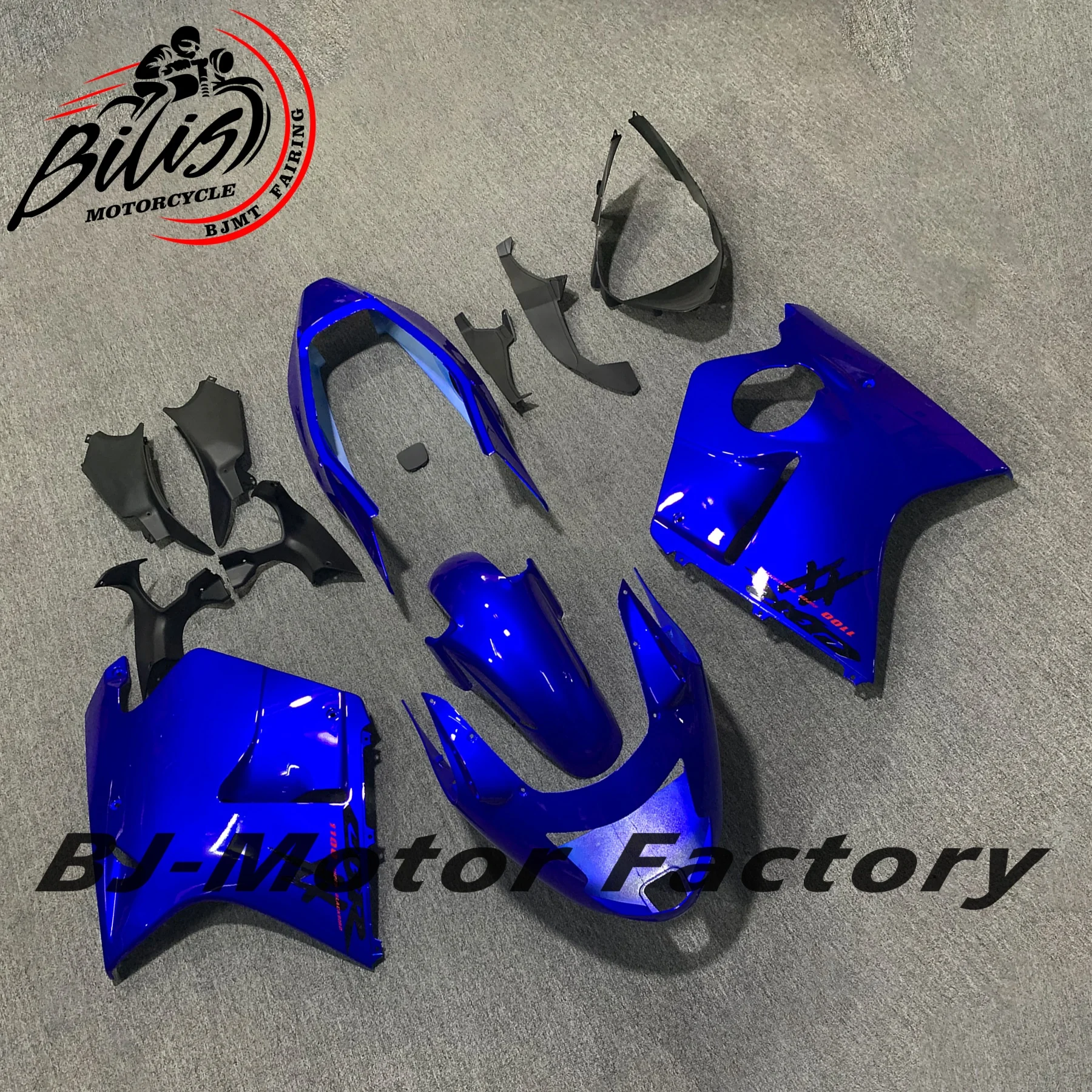 دراجة نارية كاملة الهدايا المجمعة لهوندا CBR1100XX 1996-2006 2007 ABS غطاء حقن هيكل السيارة القلنسوة الأسود