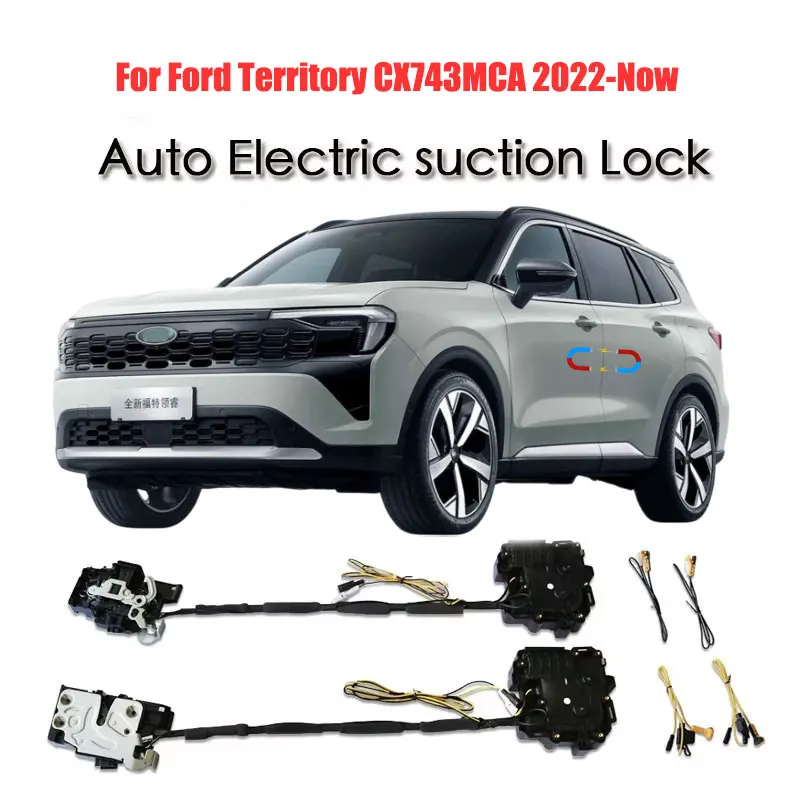

For Ford Territory CX743MCA 2022+ Car Soft Close Door Latch Pass Lock Actuator Auto Electric Absorption Suction Silence Closer
