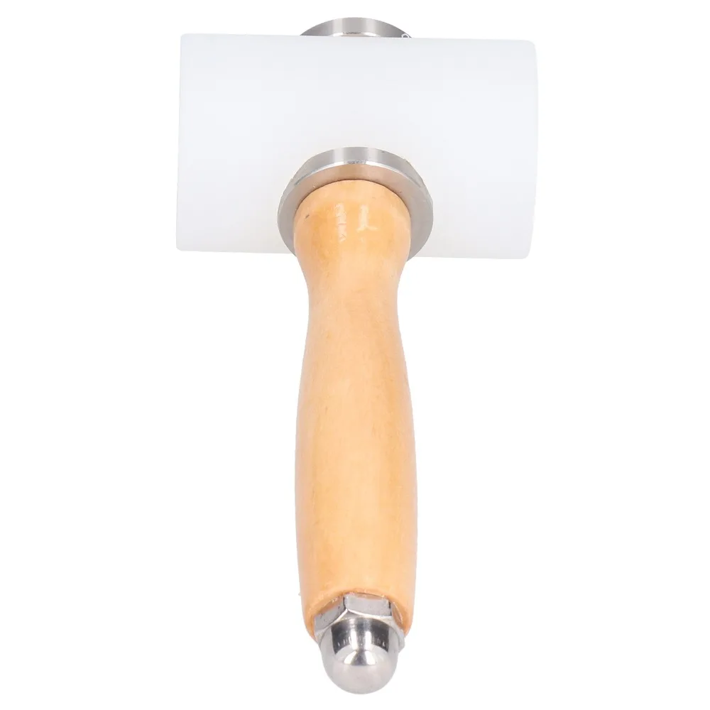 Length 19cm Leather Carving Hammer Different Colored Handles Wooden Handle Nylon Craft Mallet Furniture Assembly Hammer
