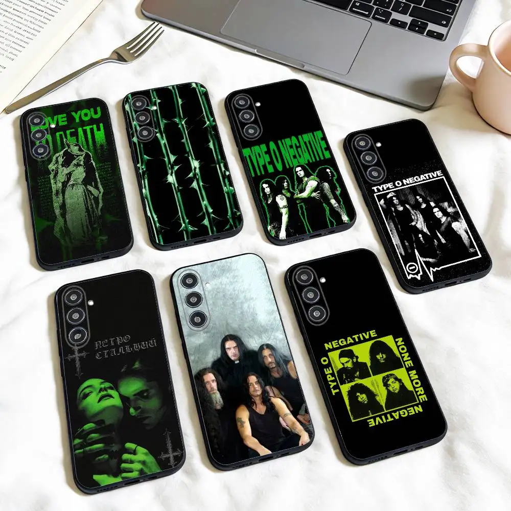 Rock Band T-Type O N-NegativeS   phone Case For Samsung Galaxy A73,A72,A71,A70,A53,A52,A51,Others Soft Black Shell