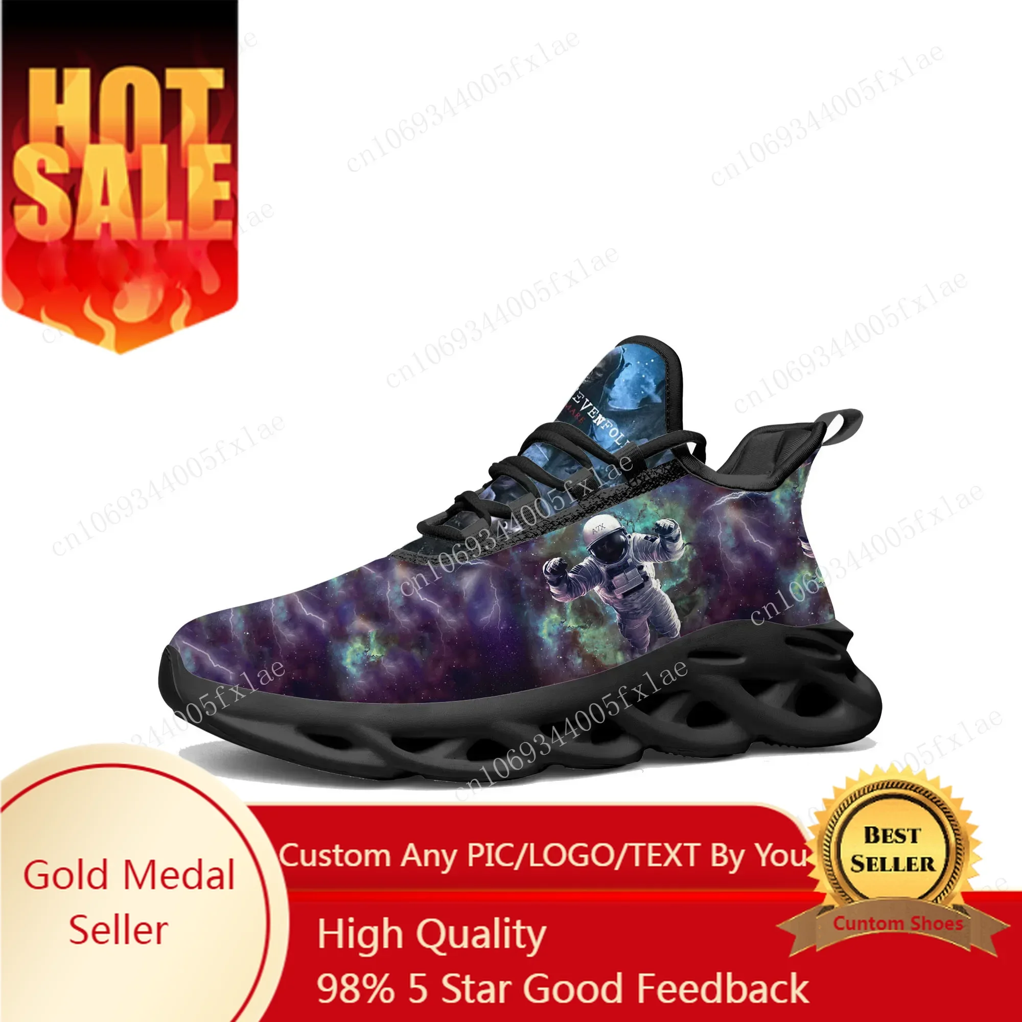 

Avenged Sevenfold A7X Flats Sneakers Mens Womens Hot Sports Running Shoe Sneaker Lace Up Mesh Footwear Tailor-made Shoe Black