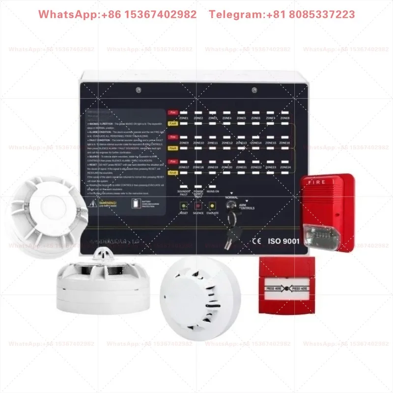 50Hz/60Hz Conventional Safety Warning System Control Panel 4 Zone Safety Monitoring Industrial Security Equipment