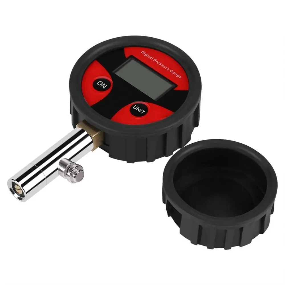 0-200PSI Digital Tire Pressure Gauge High Accuracy LED Light Air Pressure Gauge LCD Backlight Digital Display Pressure Tester