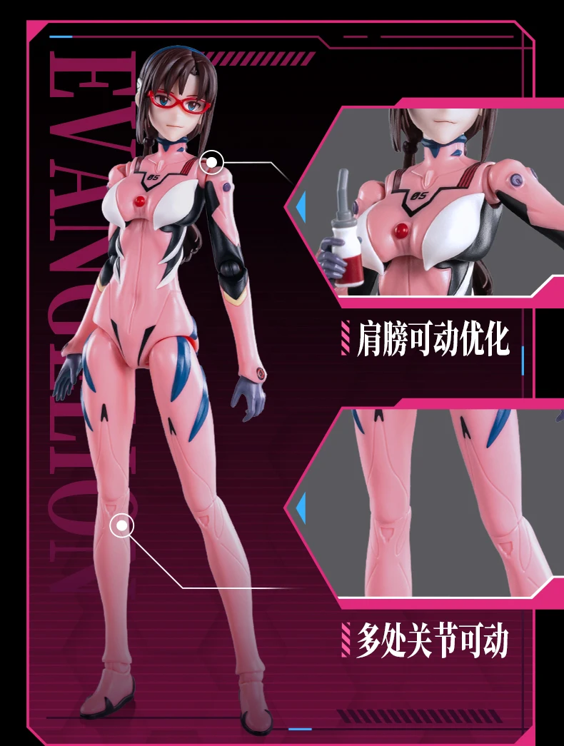 BLOKEES Original EVANGELION TYPE-00 TV 02 01 08 EVA00 NEON GENESIS EVANGELION Asuka Shinji Assembled Action Figure Anime Toys