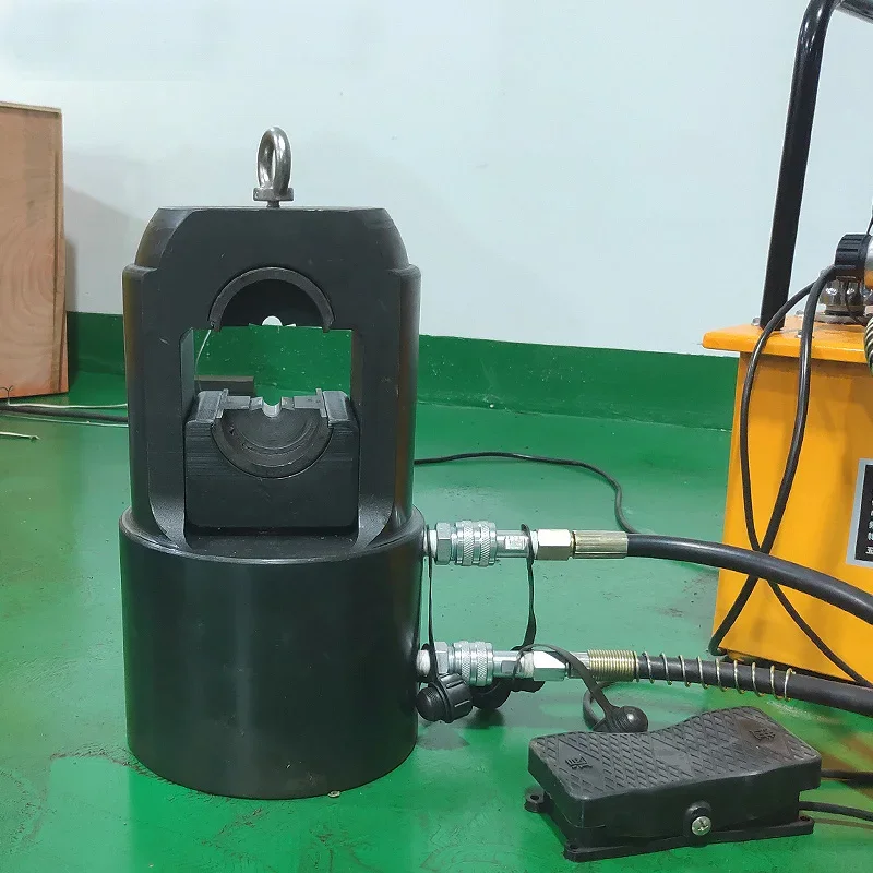 Hydraulic Thick Steel Wire Rope Crimping Machine 3-24mm Eight Shape Aluminum Sleeve Pressing Equipment for Lifting Sling