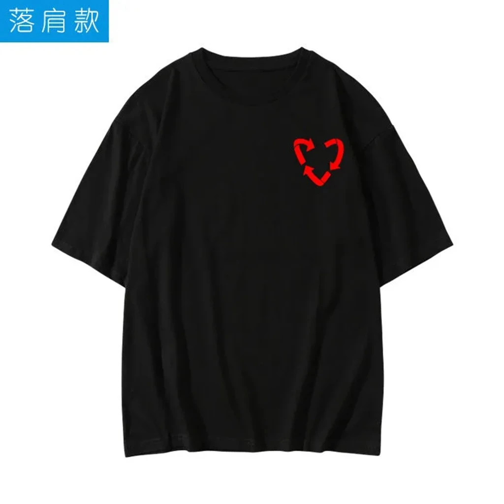 2025 estrela mesmo t-shirti fazer mais carta impressão camisa kpop camisa pullovers feminino estilo coreano verão oversized tshirt