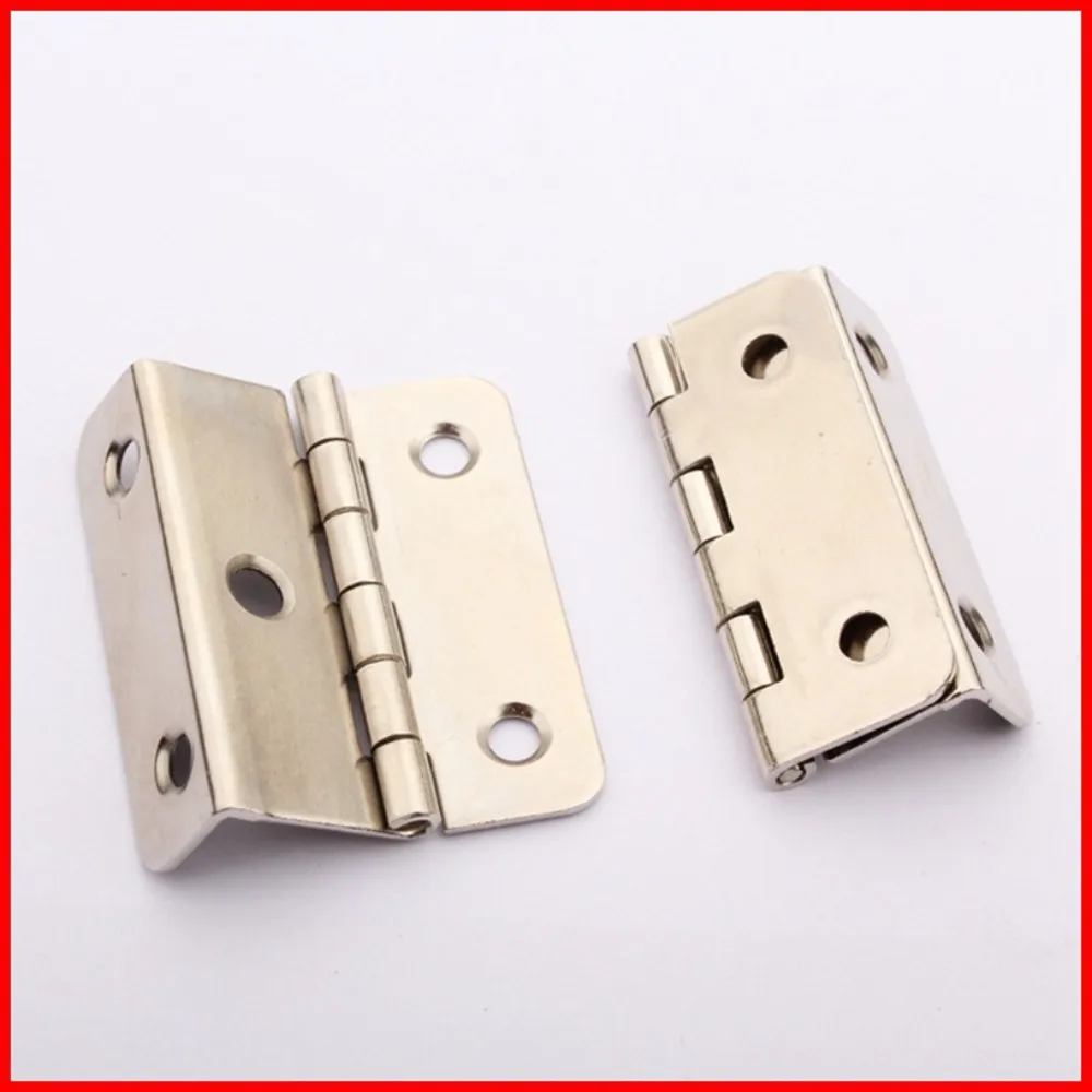 Furniture Hardware 3-Fold Butt Hinge Regular Hinge Stainless Steel Screw Hole Asymmetric Classic Door Window Bending Hardware