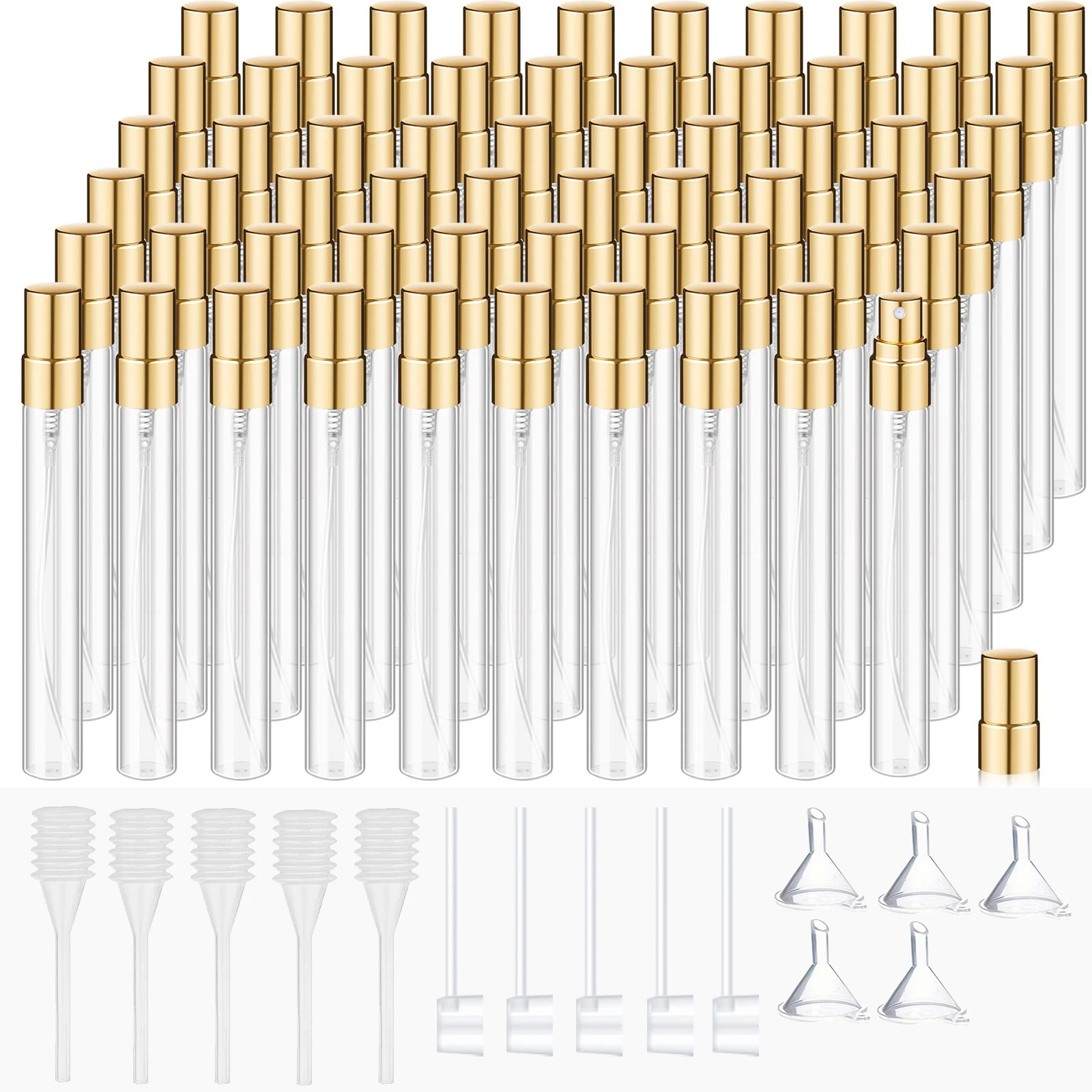 Perfume Fragrance Booster - 60pcs mini transparent perfume bottle, refillable