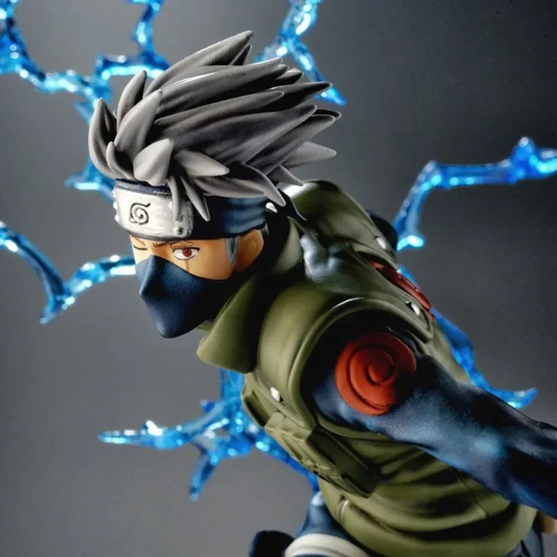 17cm Naruto PVC Figure Hatake Kakashi Knives Raiton: Raikiri Removable Pendant Cool Boys Girls Birthday Gift Anime Garage Kit