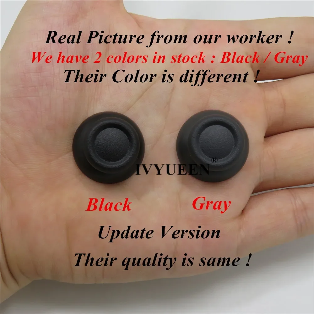 IVYUEEN, 50 шт., черные и серые высококачественные стики для PlayStation Dualshock 4 PS4 Pro Slim, аналоговый чехол для джойстика