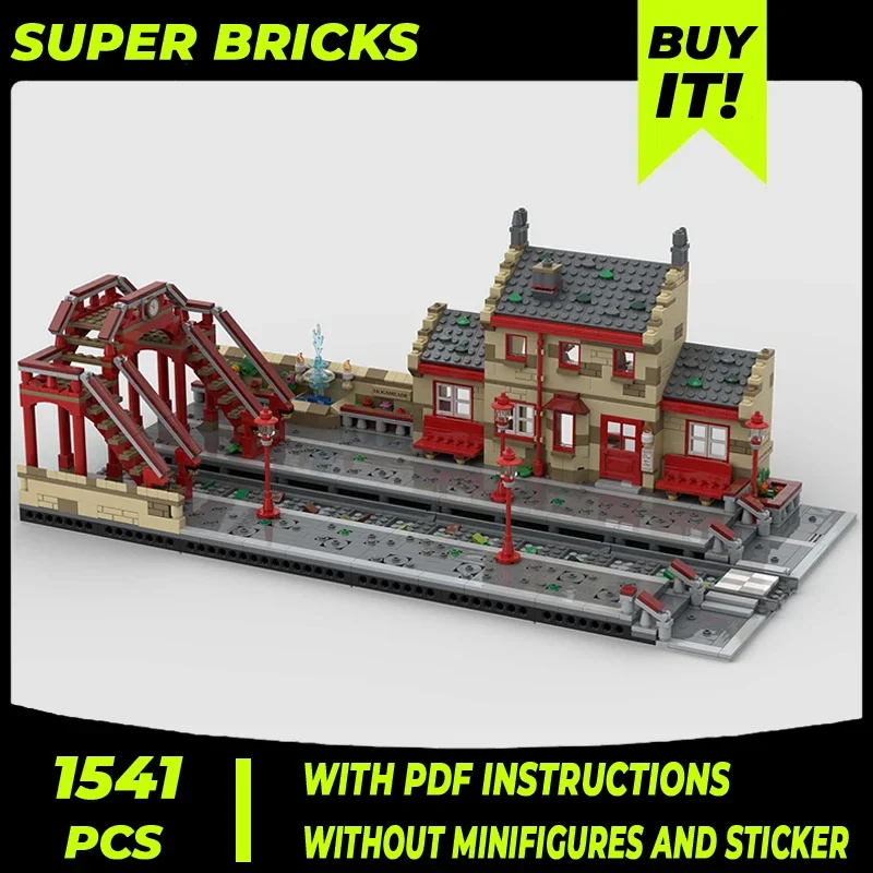 Movie Street Scene Model Moc Building Bricks Hogsmeader Station Technology Modular Blocks Gifts Christmas Toys DIY Sets Assembly