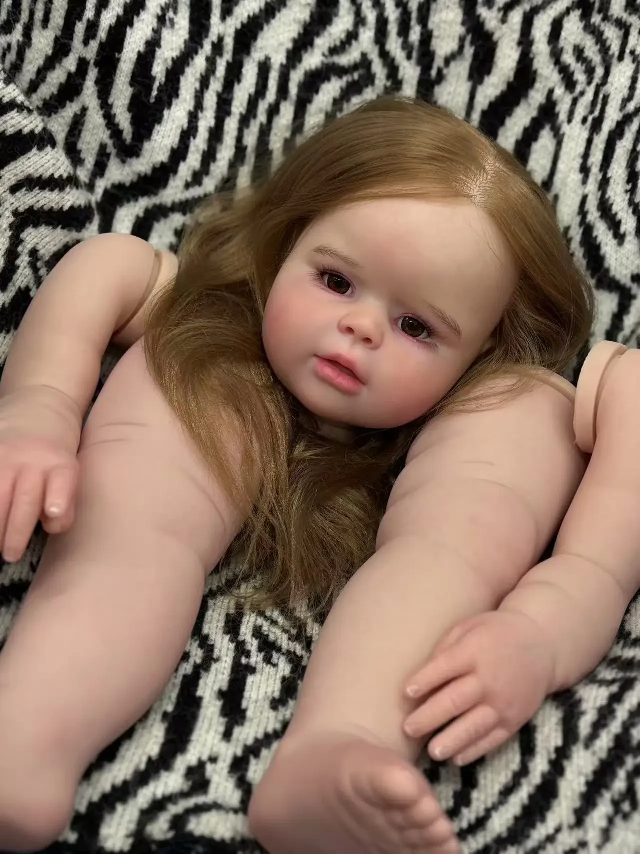 

St.Store индивидуальная ограниченная поставка 29 дюймов Reborn Baby Peggy с ручными корнями волосами DIY часть окрашенный комплект огромная девушка Рождественский подарок