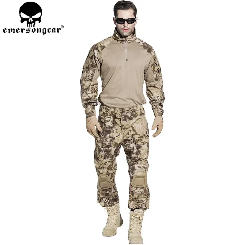 

Emersongear G3 Combat Uniform Sets Men Camouflage Suit Shirt Pants Tops Duty Cargo Trousers Training Hunting BDU HLD