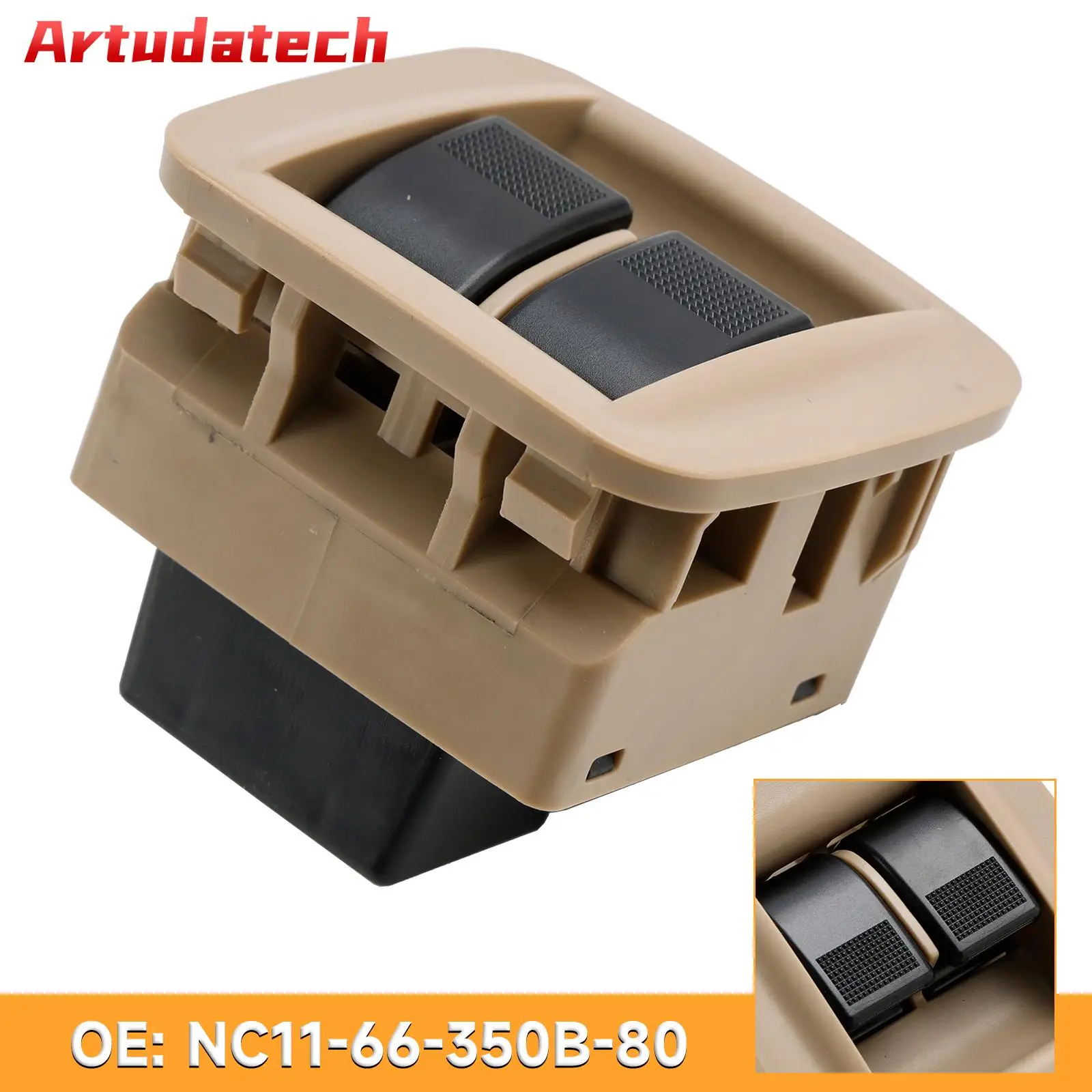 

Artudatech Center Console Power Window Switch NC11-66-350B-80 for Mazda Miata 1998 1999 2000