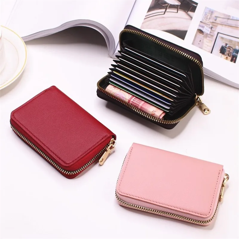 

Ladies' Short Wallet Lightweight Fashion Suitable For Work & Business ID Card Credit Card For Christmas Gift For Young Girls