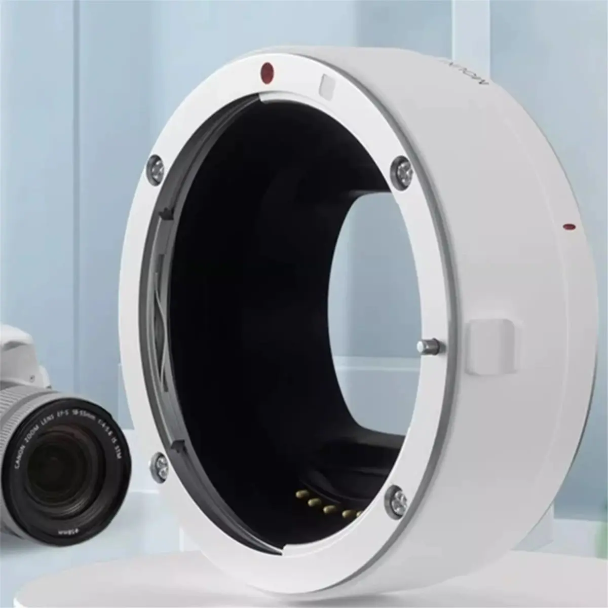 Y60A NEW-EF-EOS R Auto Focus Camera Lens Adapter Ring is Image for Canon EF EF-S Lens to Canon EOS R RF Mount Full Frame Cameras