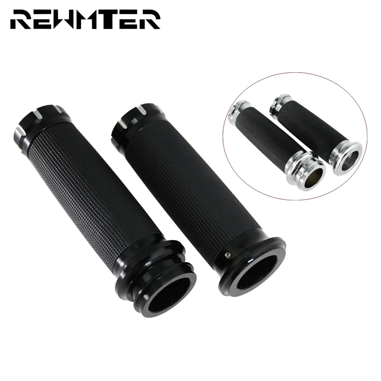 Motorcycle 1\'\'25mm Electronic Grips Handlebar Hand Grips Electronic Throttle For Harley Touring CVO Street Glide Softail FatBoy