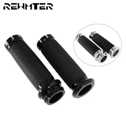 Motorcycle 1''25mm Electronic Grips Handlebar Hand Grips Electronic Throttle For Harley Touring CVO Street Glide Softail FatBoy