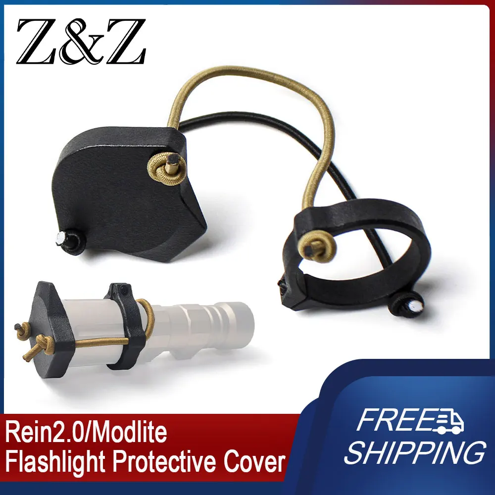 Flashlight Protective Cover For Modlite/Rein2.0 Tactical Scout Light Nylon Protector Weaponlight Cap Hunting Accessories