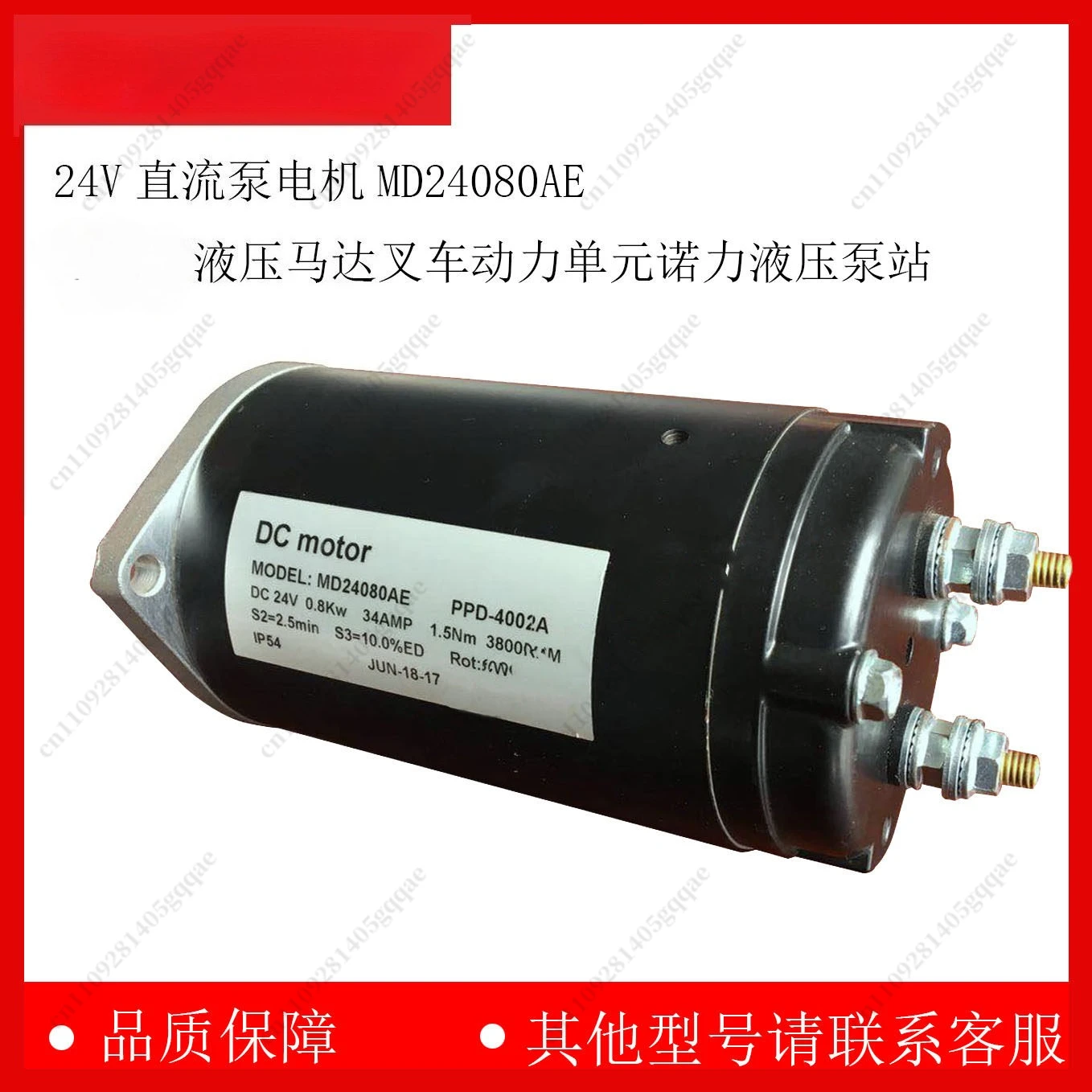 24V DC-Pumpenmotor MD24080AE Hydraulikmotor – Detail 2