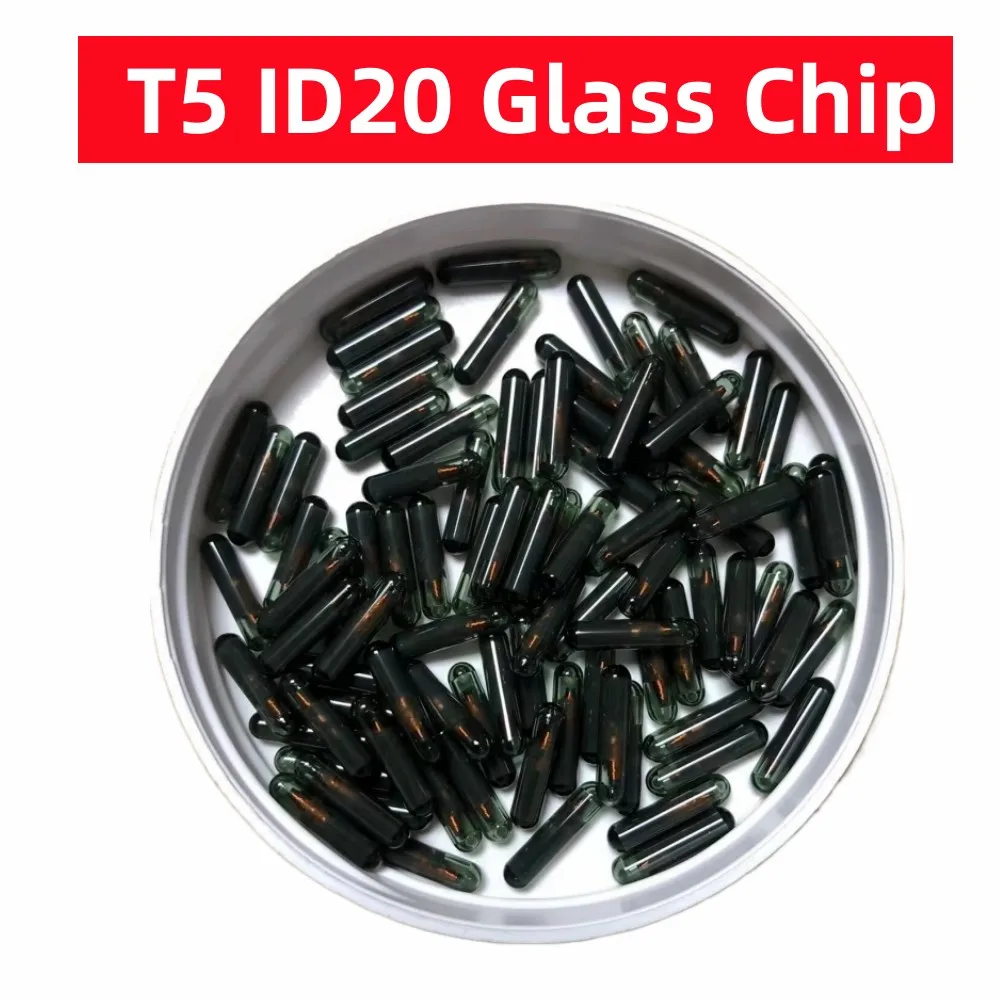 10 50 100PCS Transponder Chip Glass T5 (ID20) for Car Key ID t5 transponder chip id20 chip T5 CHIP