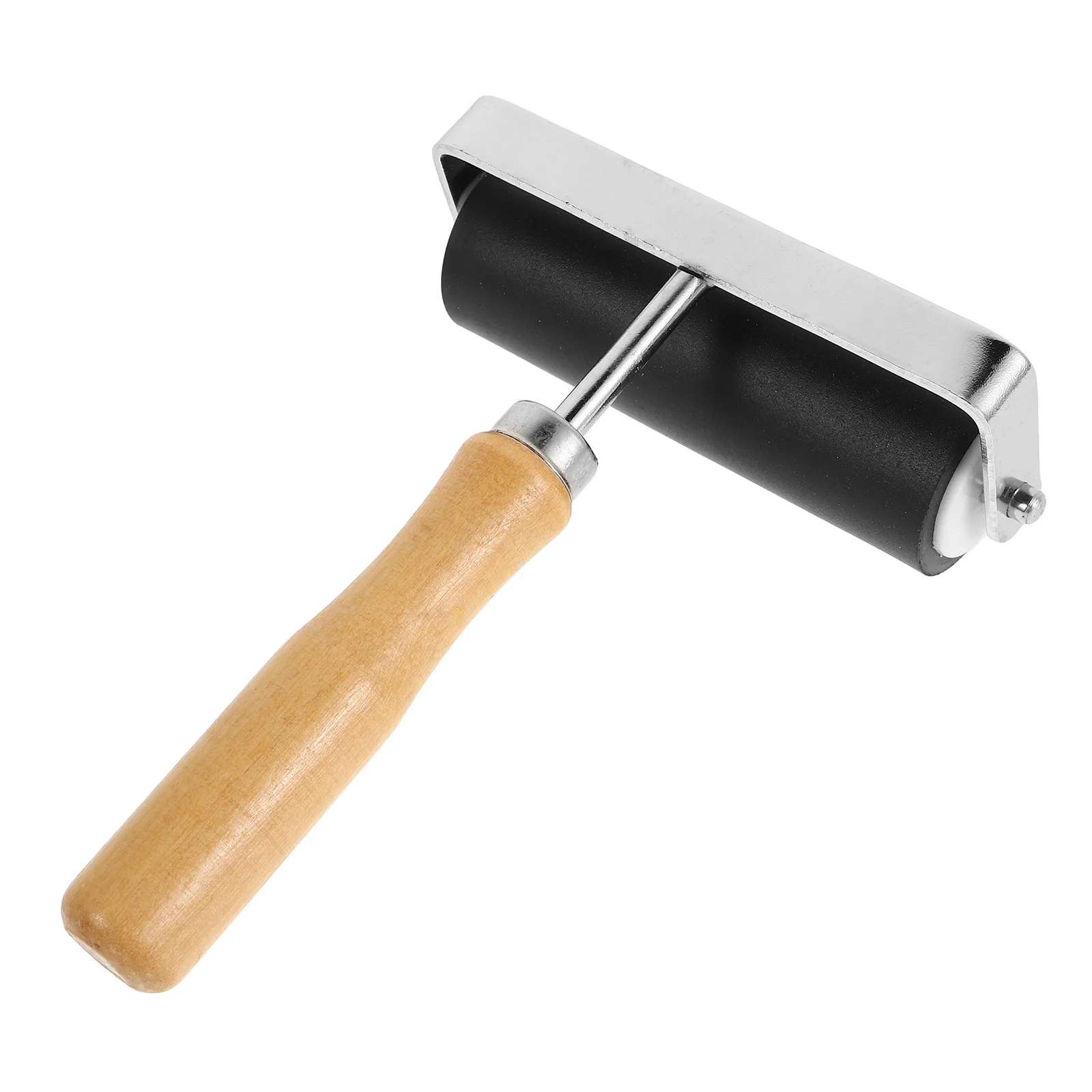 أسطوانة صناعة الطباعة بمقبض خشبي من المطاط لتطبيق الحبر الدقيق، طباعة سلسة، مشاريع حرفية فنية مريحة