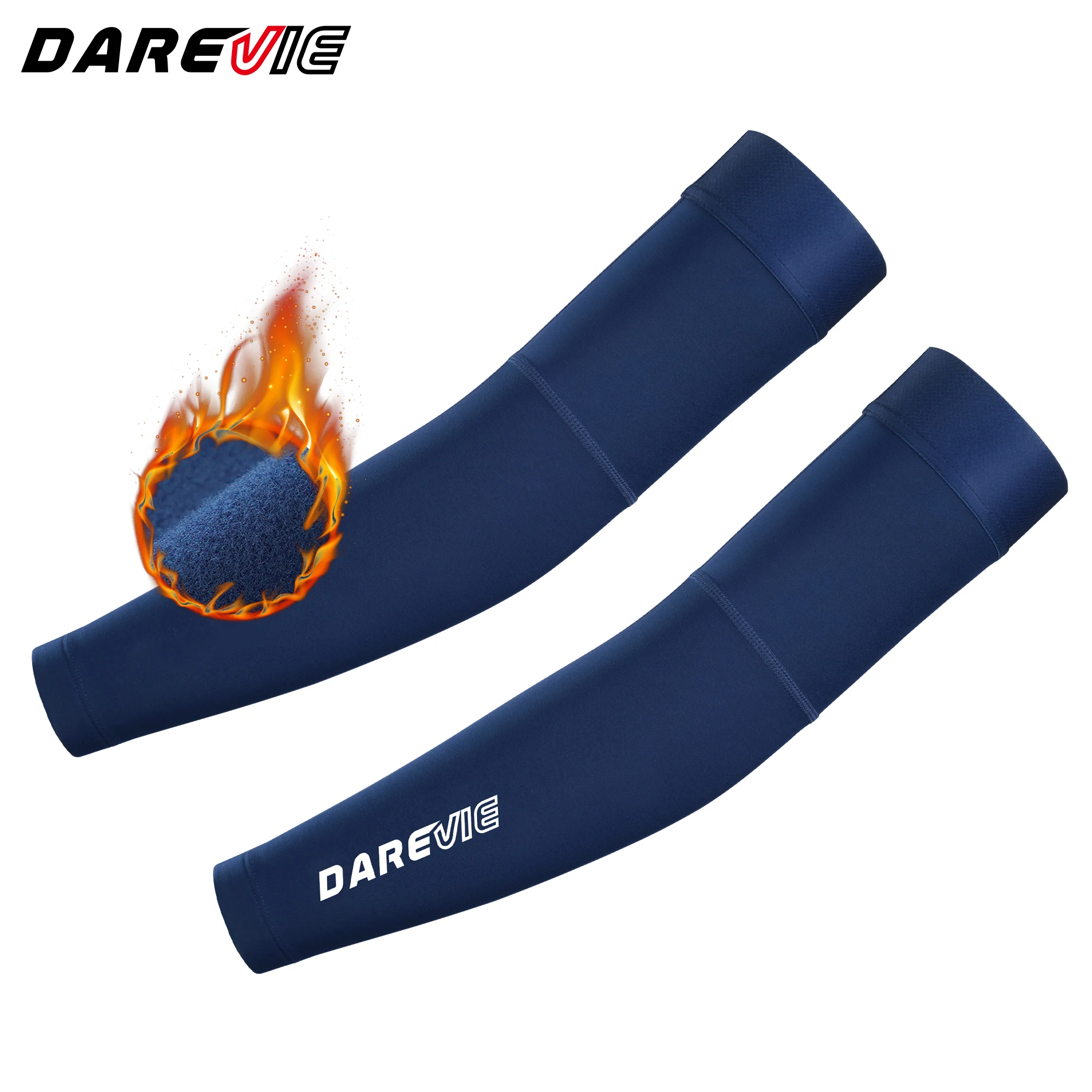 DAREVIE Sleeves For Arm Winter Keep Warm Quickly Dry Arm Sleeves Man Knitted UV Protection Sleeves Moisture Wicking Arm Warmers