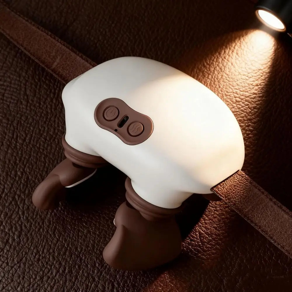 Deep Tissue Neck Massager Pillow Cordless Long Lasting Electric Kneading Massage Pillow Heated with 3-Speed Adjustment