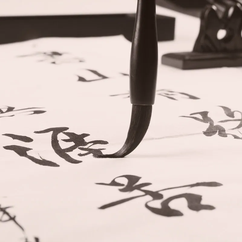 Esecuzione di calligrafia pennello calligrafia cinese paesaggio pittura pennello penna scoiattolo capelli pittura pennello penna Tinta cina Caligrafia