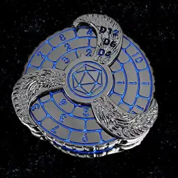 Dados de Metal DND para juegos de rol, dados giratorios de ruleta, estilo giroscópico, para mazmorras y dragones, warhammer