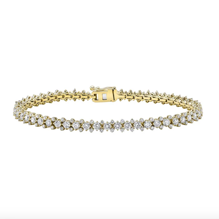 5A Cubic Zirconia Cute Lovely Girl Women Jewelry Panda Charm Link Tennis Chain CZ Bracelet image 4